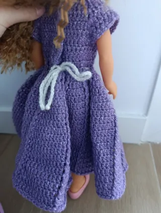 Vestido Morado Nancy con Tocado