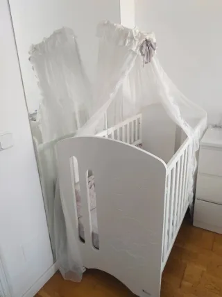 Cuna bebé Interbaby blanca