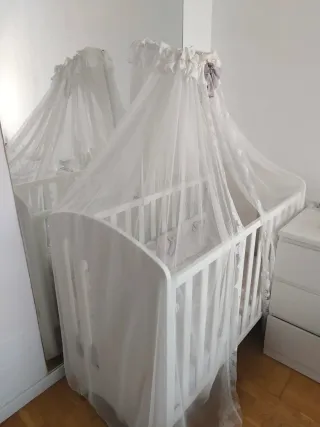 Cuna bebé Interbaby blanca