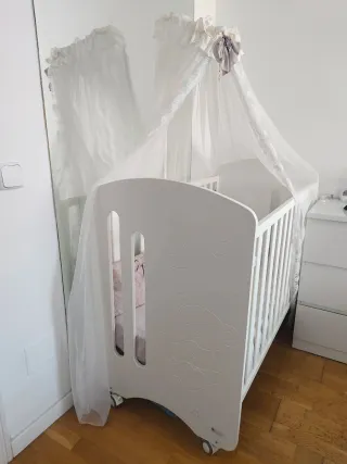Cuna bebé Interbaby blanca