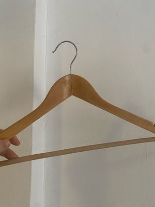 30 Perchas Madera y Metal