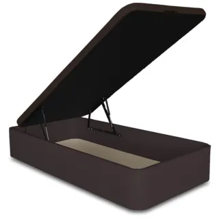 2 Canapés abatibles 135cm marrones