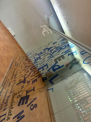 Mampara cristal laminado separador ambientes