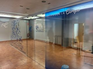 Mampara cristal laminado separador ambientes