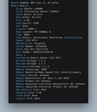 Kit RAM HyperX DDR4 16GB (4x4GB) 2133MHz