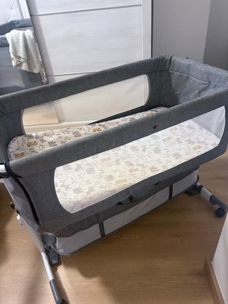 Moisés para bebé gris