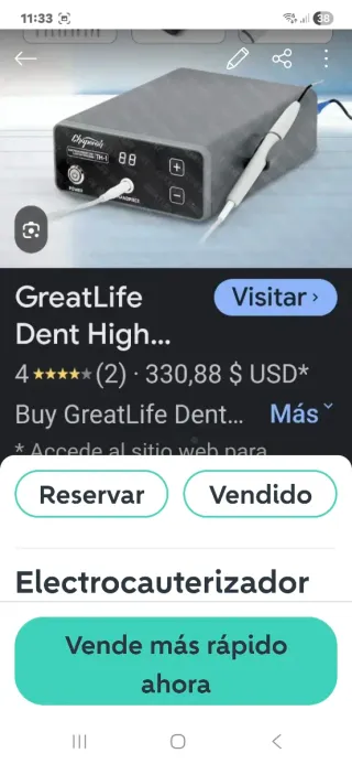 Electrocauterizador profesional a estrenar