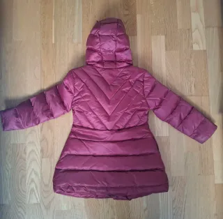 Abrigo acolchado burdeos niña