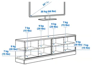 Mueble TV IKEA TONSTAD Blanco NUEVO