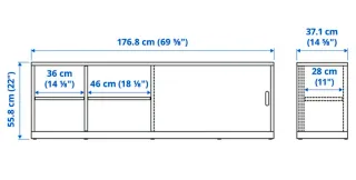 Mueble TV IKEA TONSTAD Blanco NUEVO