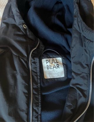 Chaqueta Pull&Bear niño azul con capucha