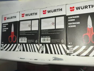 4 Tijeras Electricista Wurth Nuevas