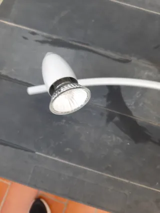 Lámpara de techo plateada