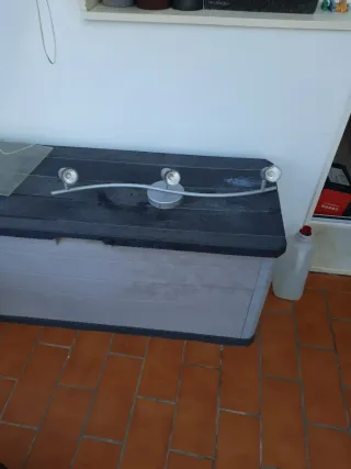 Lámpara de techo plateada