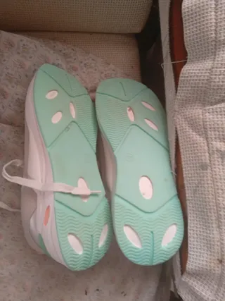 Tenis Mujer Talla 39 Blanco y Rosa