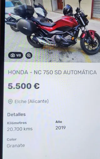Honda NC 750 SD Automática Naked