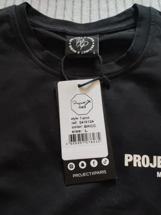 Camiseta Project X Paris Talla L Negra