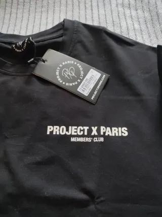 Camiseta Project X Paris Talla L Negra
