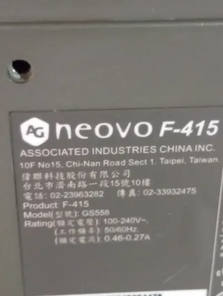 Monitor Neovo Negro/Gris