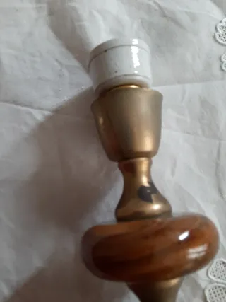 Lampada da tavolo onice martone striato