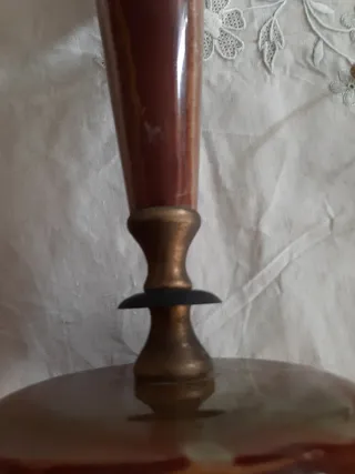 Lampada da tavolo onice martone striato