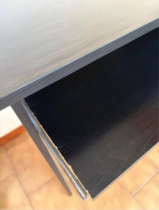 Escritorio Negro con Cajones
