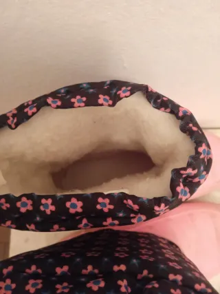 Botas de agua rosas para niña