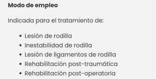 Ortesis Rodilla EMO Estabilizadora Bloqueo