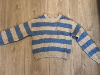Jersey Zara Niña Rayas Azul y Beige