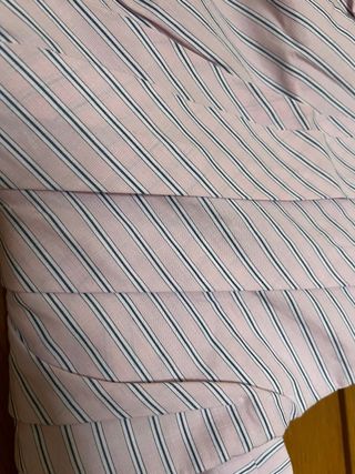 Top bandeau Zara rayas rosas