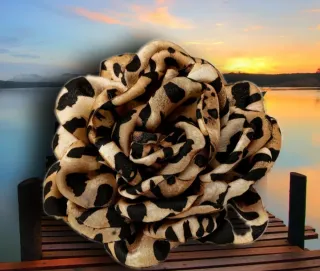 #Broche #flor, estampado #leopardo