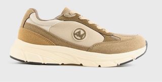 Zapatillas unisex beige y marrón