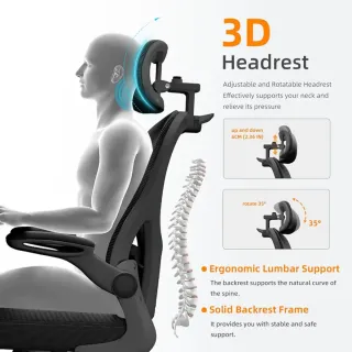 Silla Oficina Ergonómica Soporte Lumbar