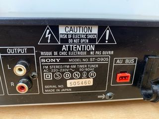 Sintonizador Sony ST-D905 Negro - LEER