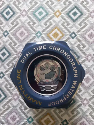 Reloj Skyline Analógico y Digital Plata