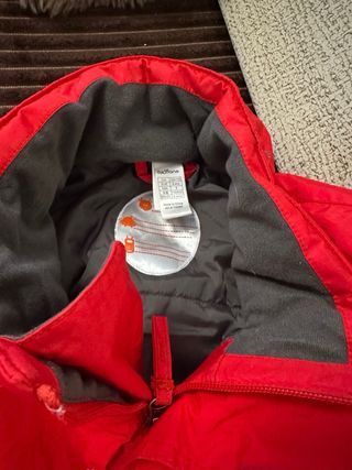 Mono de nieve rojo niño talla 8