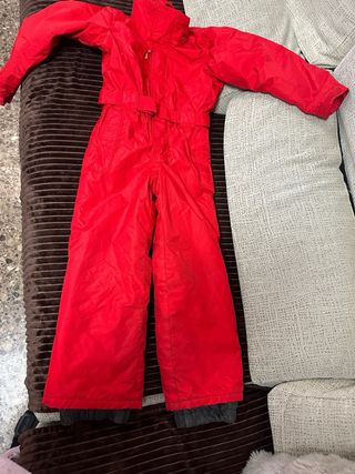 Mono de nieve rojo niño talla 8