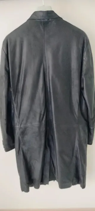 Soprabito uomo vera pelle nero