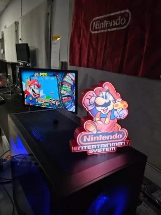 Lámpara LED Super Mario Bros NES