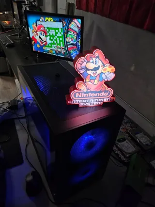 Lámpara LED Super Mario Bros NES