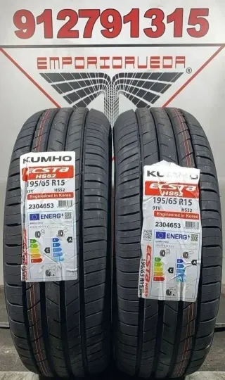 195 65 15 V KUMHO RUEDA NUEVA YA MONTADA