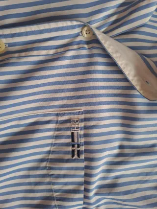 Camisa Pedro del Hierro Rayas Azul Talla XXL