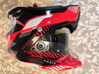 Casco moto Airoh Commander Boost Rojo Brillo T-M