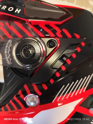 Casco moto Airoh Commander Boost Rojo Brillo T-M