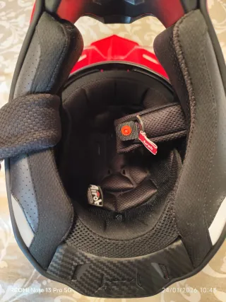 Casco moto Airoh Commander Boost Rojo Brillo T-M