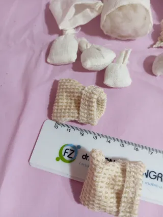 Miniature presepi sacchetti lana grano