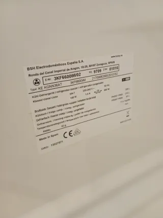 Nevera Balay Blanca No Frost A++