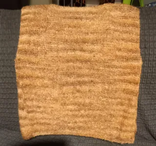 Smanicato lana beige/marrone