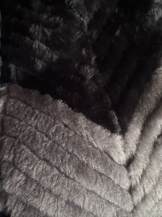 Abrigo de piel auténtica largo Vintage