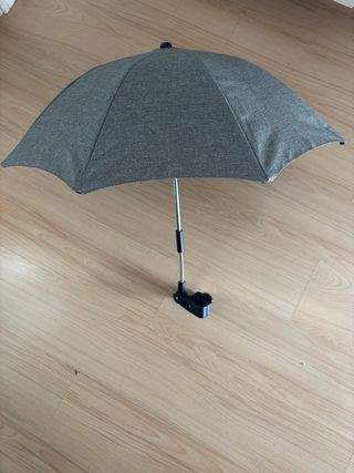 Sombrilla para carrito gris